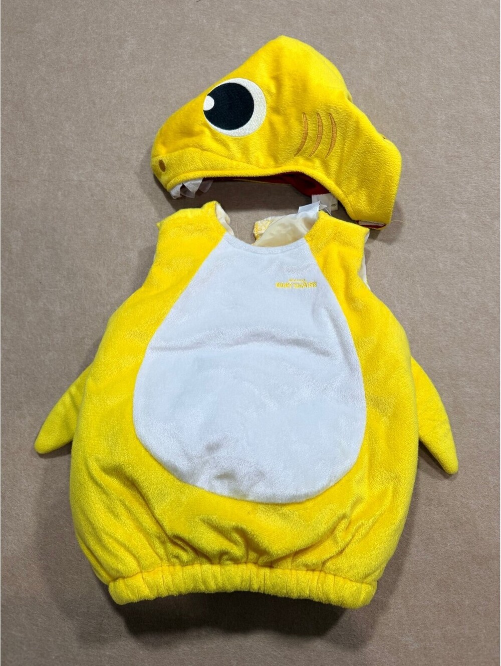 Pinkfong yellow Baby Shark halloween cosplay costume 12-18months